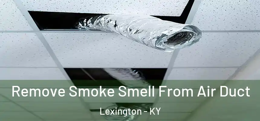 Remove Smoke Smell From Air Duct Lexington - KY